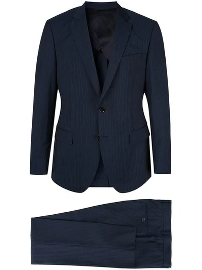 D'urban Pinstripe Suit In Blue