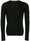 Roberto Collina Round Neck Jumper In Black