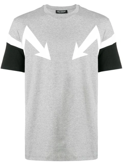 Neil Barrett T-shirt Mit Pfeil-print In Grey