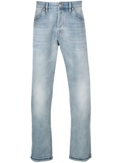 Pt05 Low Rise Bootcut Jeans In Blue