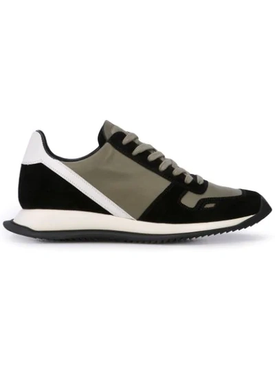 Rick Owens Vintage Runner Lace-up Sneakers In Green