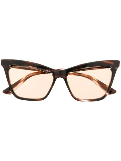 Mcq By Alexander Mcqueen Cat Eye Sunglasses In Brown