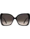 Gucci Oversize Square-frame Sunglasses In Black Acetate