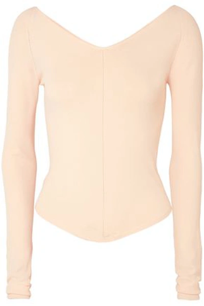 Lemaire Woman Stretch-knit Top Pastel Pink