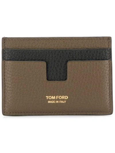 Tom Ford T Cardholder In Green