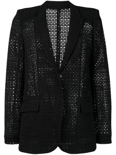 Pinko Embroidered Blazer In Black