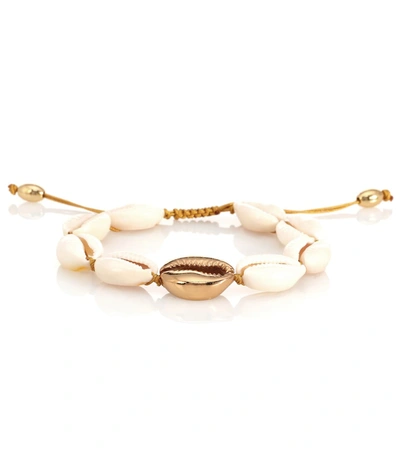 Tohum Design Concha Puka 22kt Gold-plated Bracelet In White