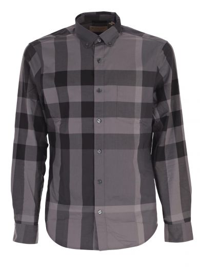 Burberry Shirt In 0260b Charcoal | ModeSens