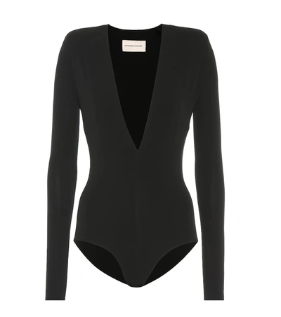 Alexandre Vauthier Stretch Jersey Bodysuit In Black