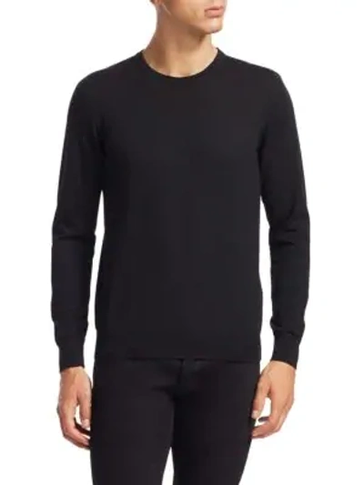 Ralph Lauren Cashmere Crewneck Sweater In Classic Black
