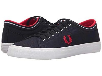 Fred Perry Kendrick Tipped Cuff Canvas, Navy/red/white | ModeSens