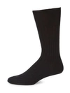 Marcoliani Men's 3-pack Essence Of Cotton Cotton-blend Dress Socks In Black