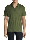 Vilebrequin Linen Jersey Polo In Olive