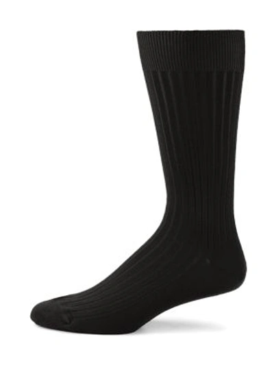 Marcoliani Solid Merino Wool Socks In Charcoal