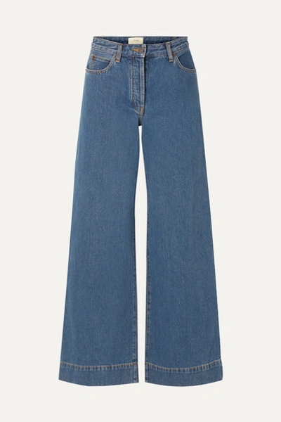 The Row Anat High-rise Wide-leg Jeans In Blue