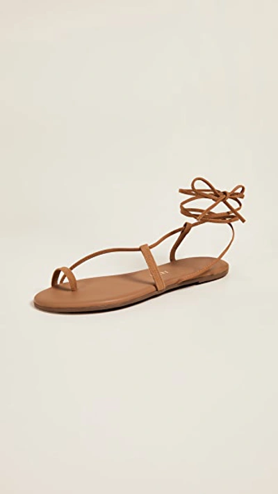 Tkees Jo Suede And Leather Sandals In Camel