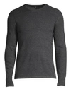 Rag & Bone Men's Davis Crewneck Sweater In Charcoal