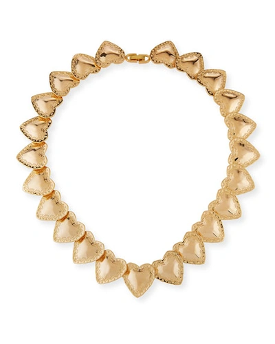 Fallon Heart-station Necklace In Gold