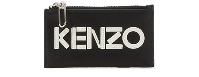 Kenzo Logo Card Holder In Black