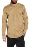 Carhartt Madison Twill Sport Shirt In Leather / Black