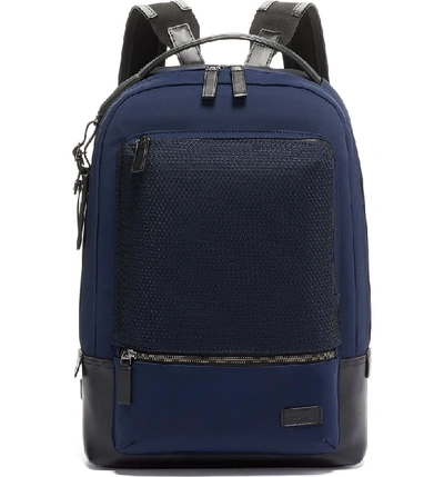Tumi Harrison Bates Backpack In Navy Mesh