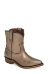 Frye Billy Bootie In Golden Silver