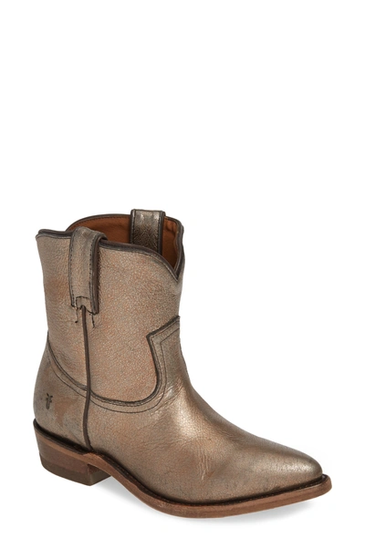 Frye Billy Bootie In Golden Silver
