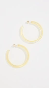 Alison Lou Medium Jelly Hoop Earrings In Neon Yellow