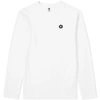 Wood Wood Mel Small Aa Logo Long Sleeve Cotton T-shirt In White