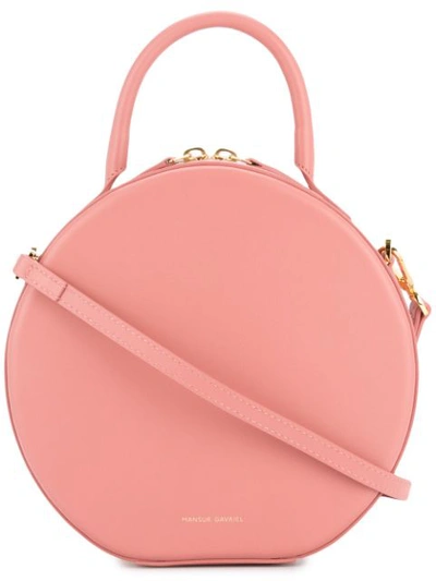 Mansur Gavriel Circle Leather Crossbody Bag In Blsh Blush