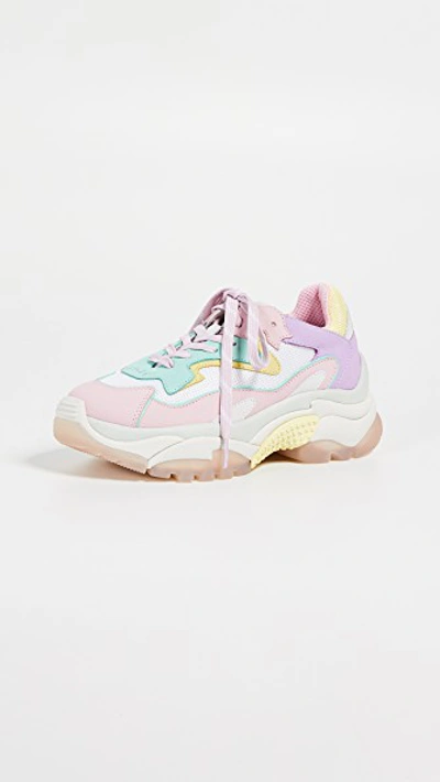 Ash Addict Colorblock Chunky Sneakers In Baby Rose/mint/white/chick |  ModeSens