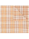 Acne Studios Cassiar Check Oversized Scarf - Brown