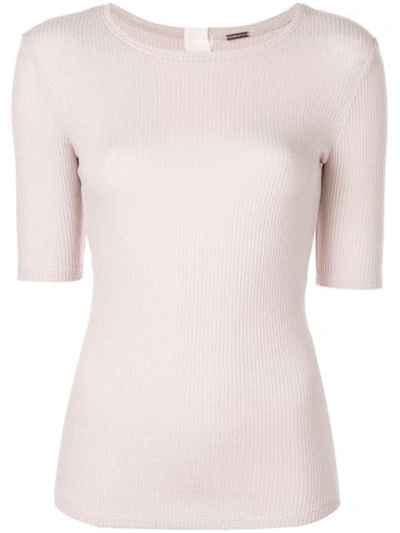 Adam Lippes Ribbed Jersey T In Neutrals