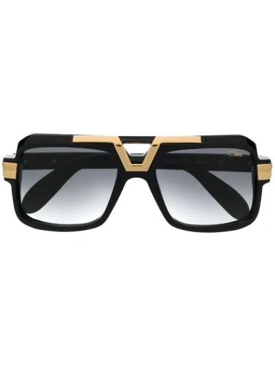 Cazal Square Frame Sunglasses In Black