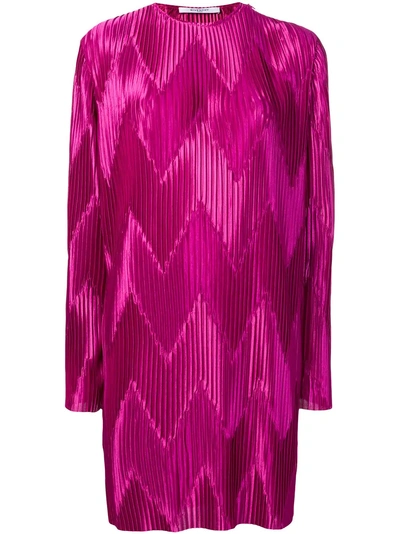 Givenchy Pleated Midi Dress - Purple