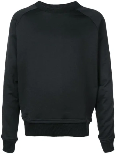 Just Cavalli Animal Sleeve Print Sweatshirt In Black