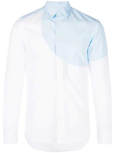 Kenzo Patched Slim Fit Shirt In White