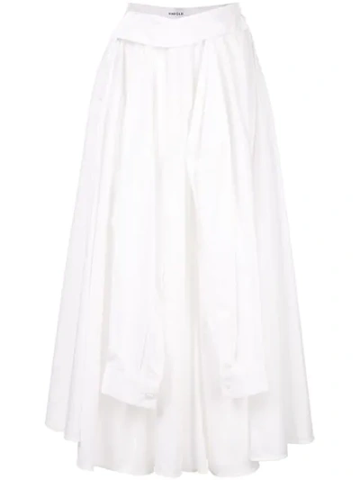 Enföld Shooting-sleeve Long Skirt In White
