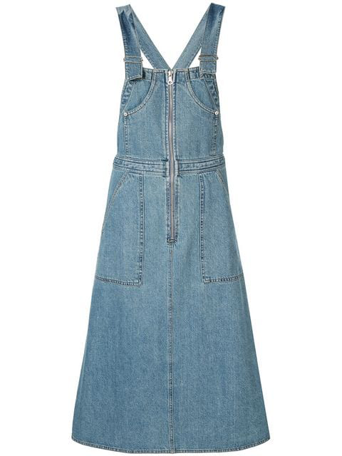 zip dungaree dress