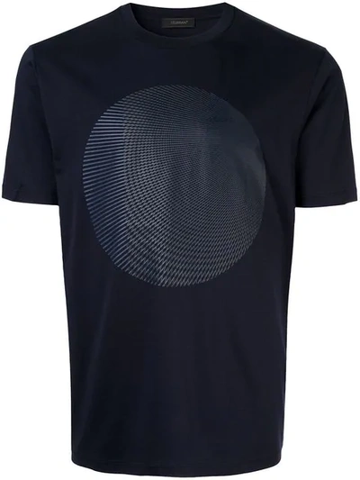 D'urban Sphere Print T-shirt In Blue