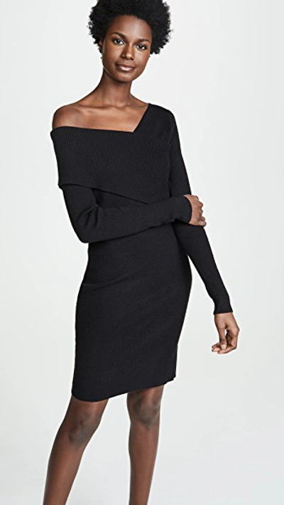 Line & Dot Sylvie Sweater Dress In Black