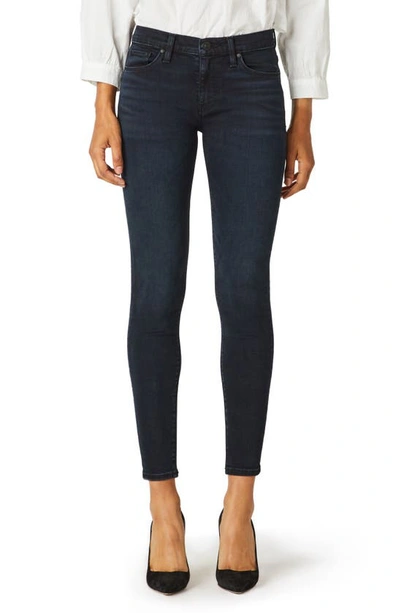 Hudson Rozz High-rise Racing Stripe Skinny Jeans In Inked Pitch