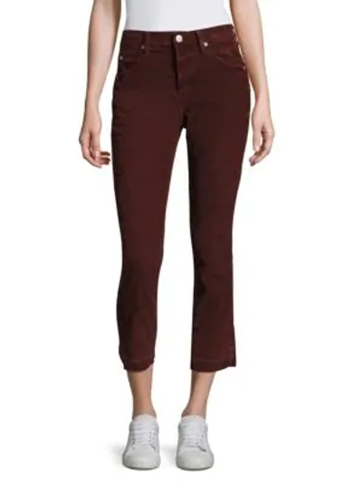Amo Mid-rise Ankle-length Jeans In Port