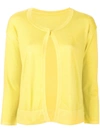 Sottomettimi One Button Cardigan In Yellow