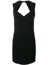 Dsquared2 Front Cut-out Tube Dress In Black