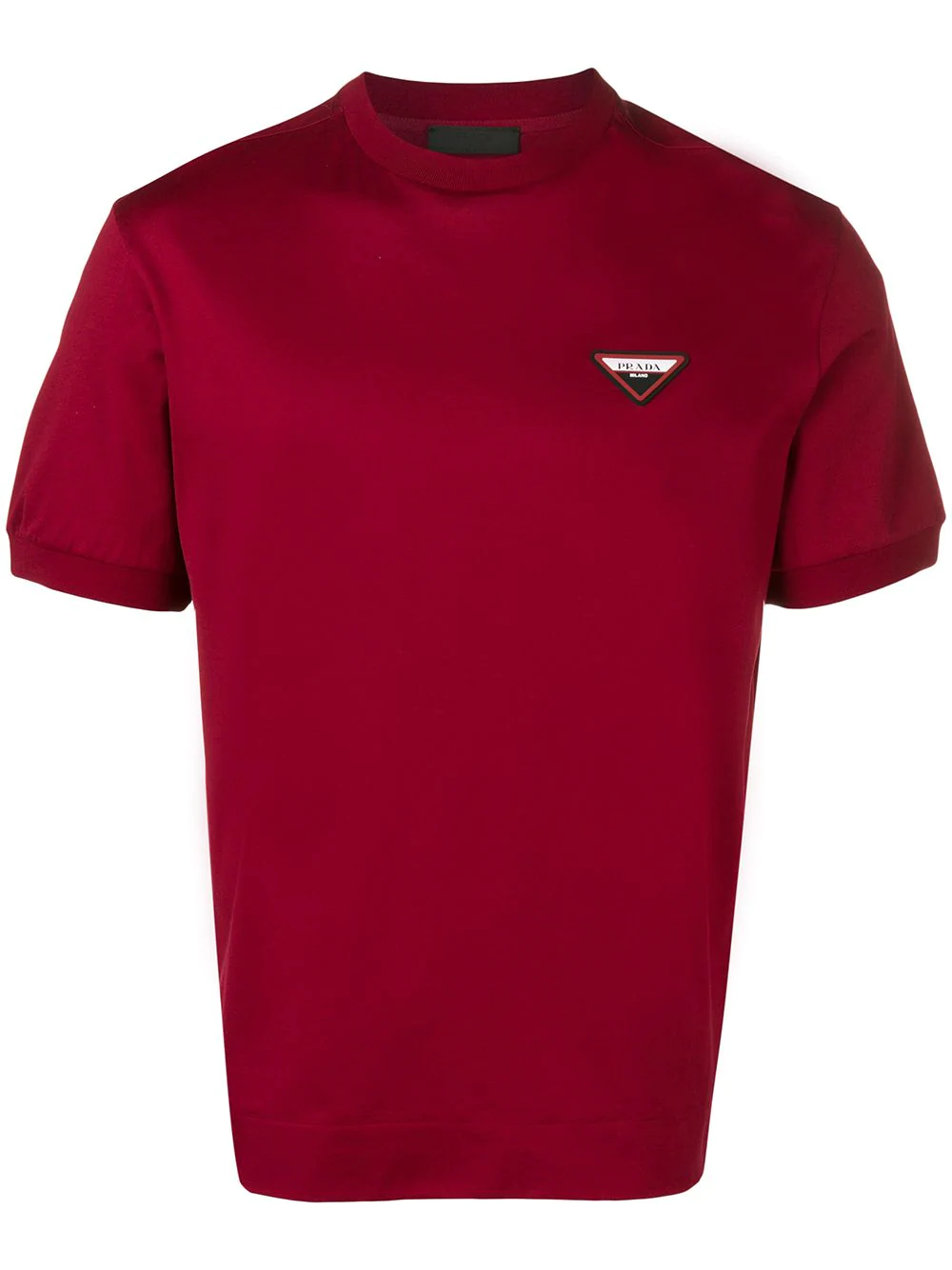 prada t shirt black and red