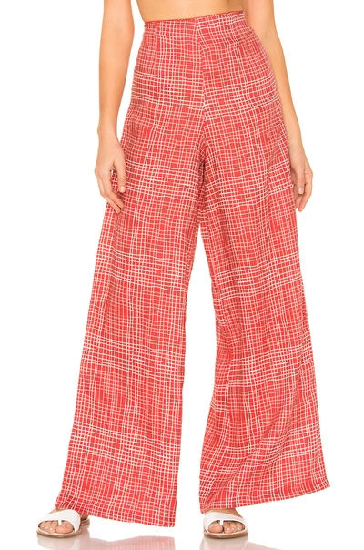 Agua Bendita X Revolve Amber Pant In Red