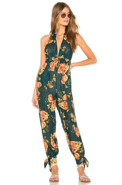 Agua Bendita X Revolve Josie Jumpsuit In Teal