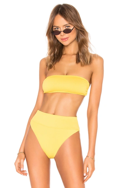 Beach Riot X Revolve Kelsey Bikini Top In Yellow