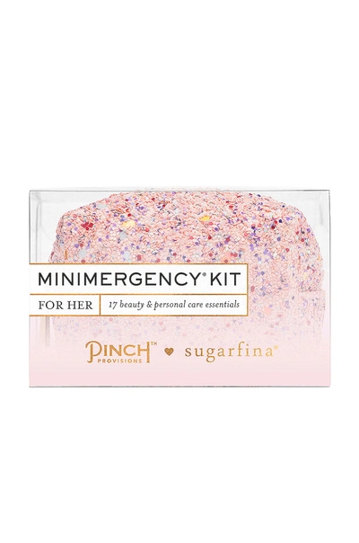 Pinch Provisions X Sugarfina Minimergency Kit In Pink Multi Glitter